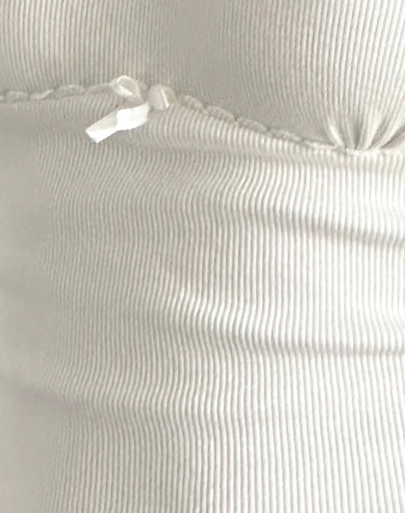 Rada Top in Rib Off White - Image 6