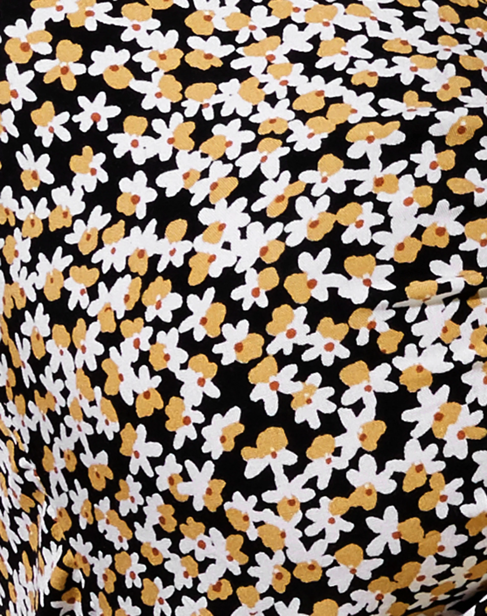 Raeto Crop Top in Spring Fling Floral Black - Image 5