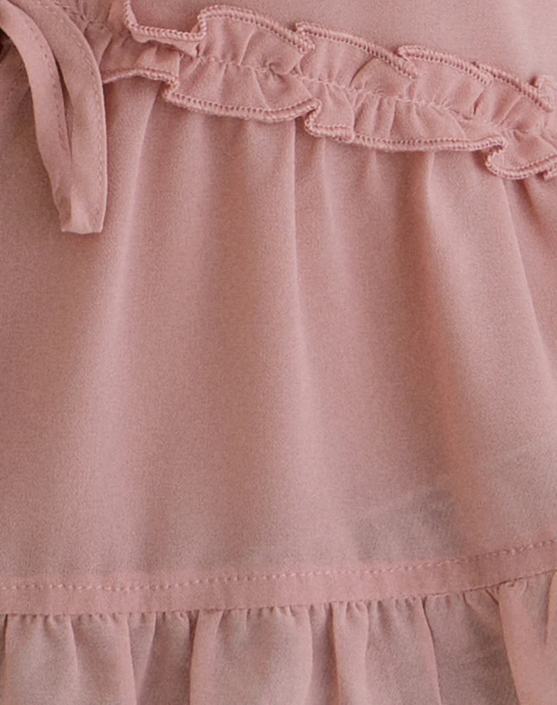 Raeya Tie Front Cami Top in Chiffon Pink - Image 6