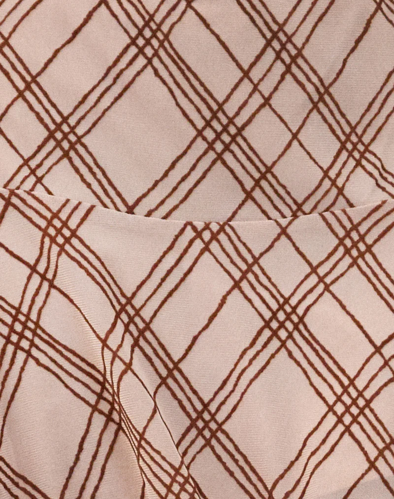 Ragna Mini Skirt in Sketchy Stripe Nude - Image 6