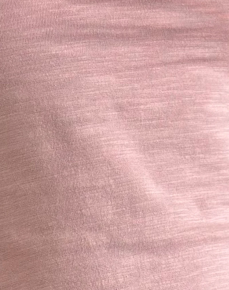 Ralda Curved Jersey Tee in Pink Lady - Image 5