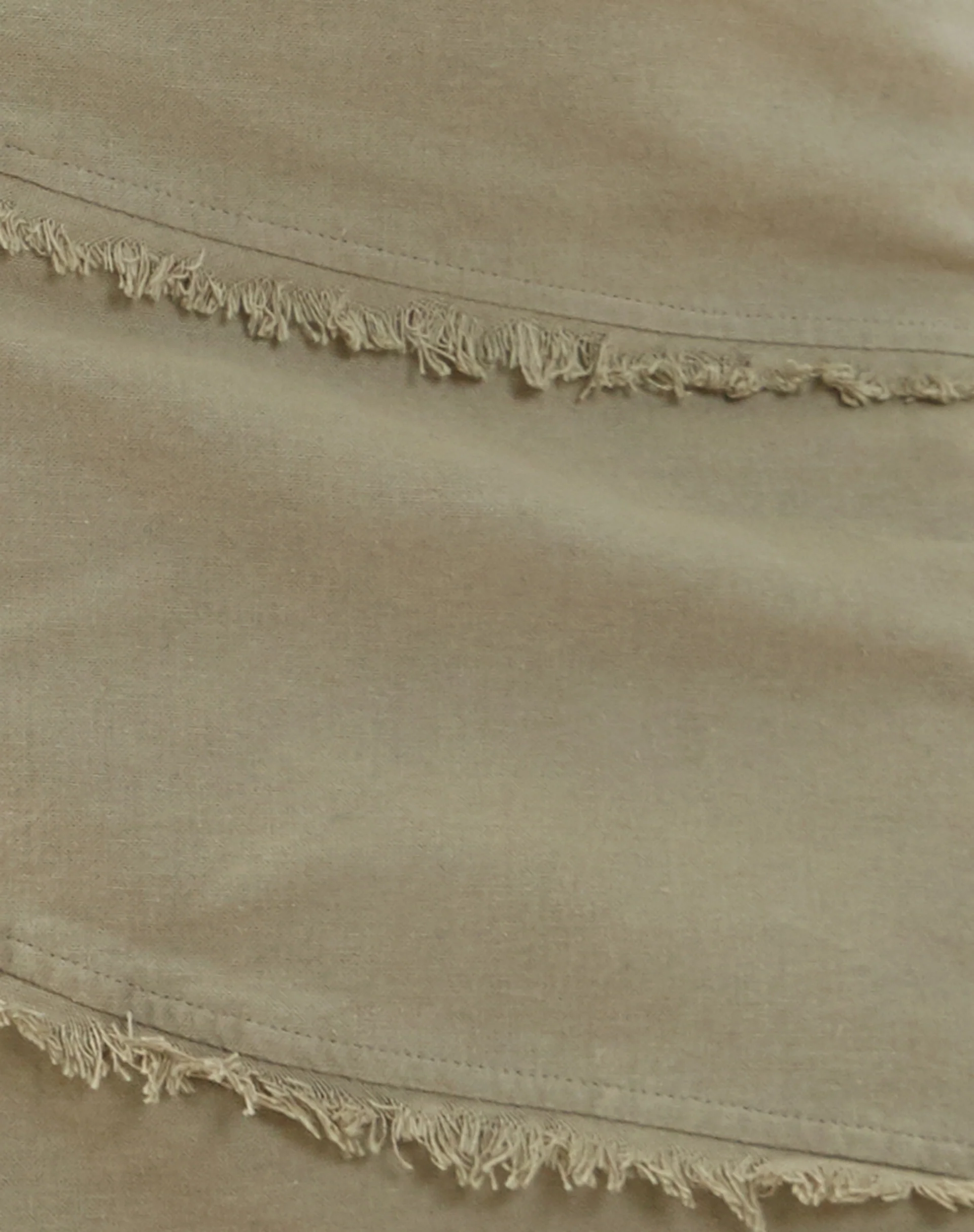 Ralna Asymmetric Midi Skirt in Linen Slate Green - Image 7