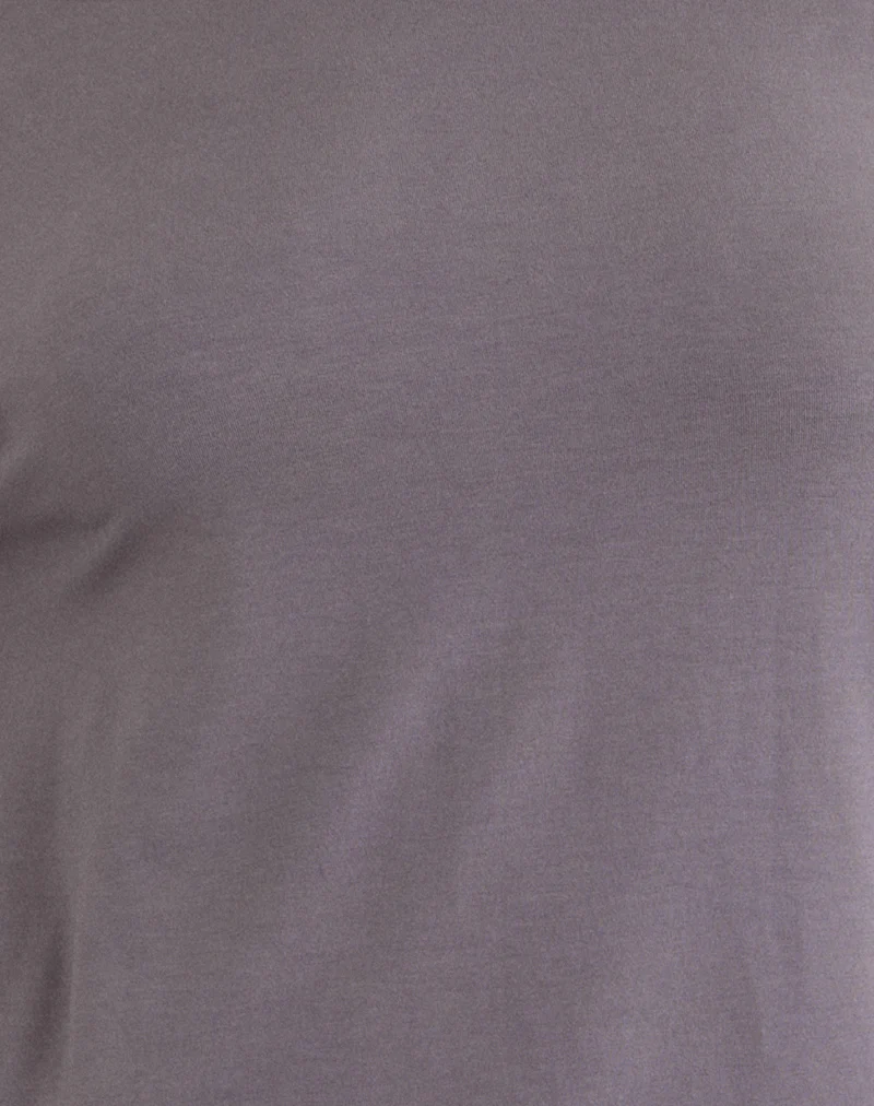 Raluca Long Sleeve Mini Dress in Grey Lavender - Image 5