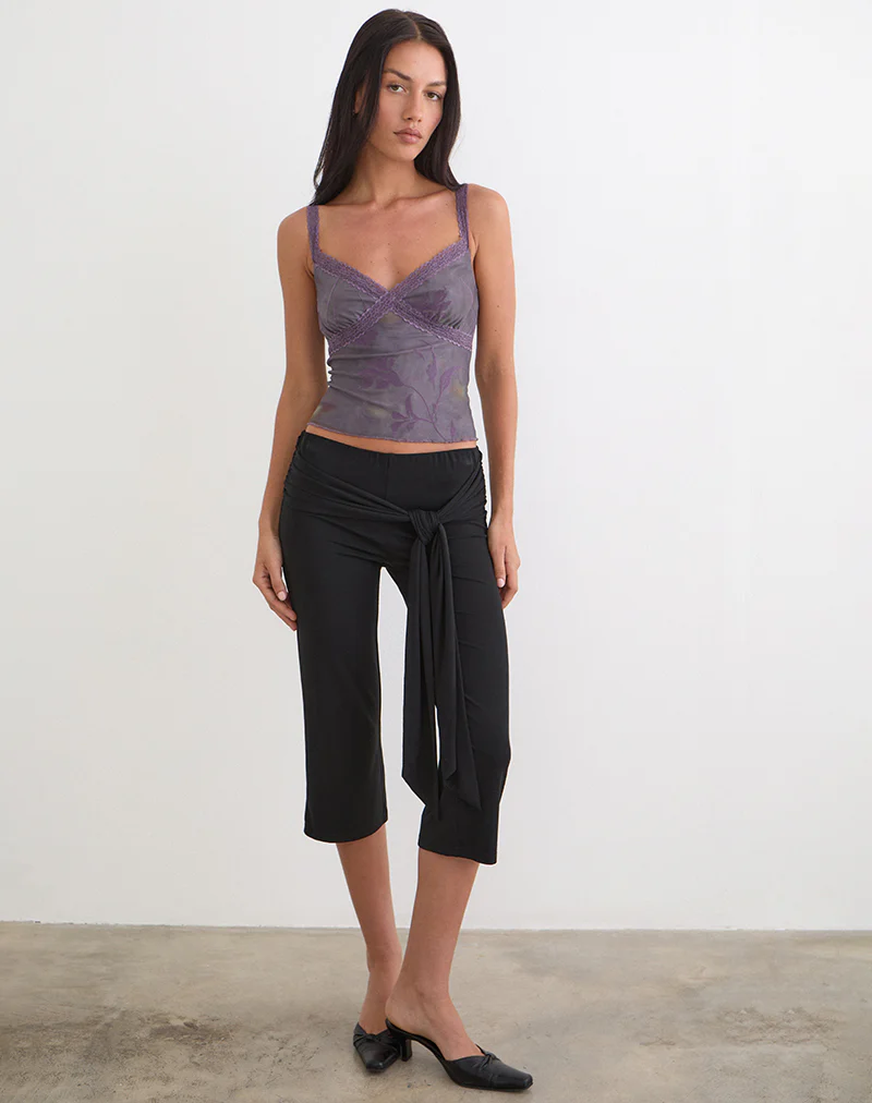 Rasa Cami Top in Flare Flower Purple - Image 4