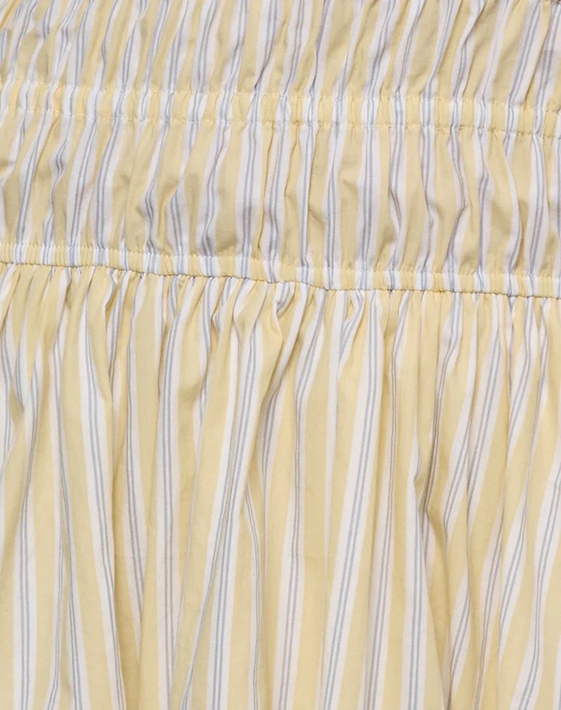Rasmil Mini Dress in Candy Stripe Yellow - Image 6