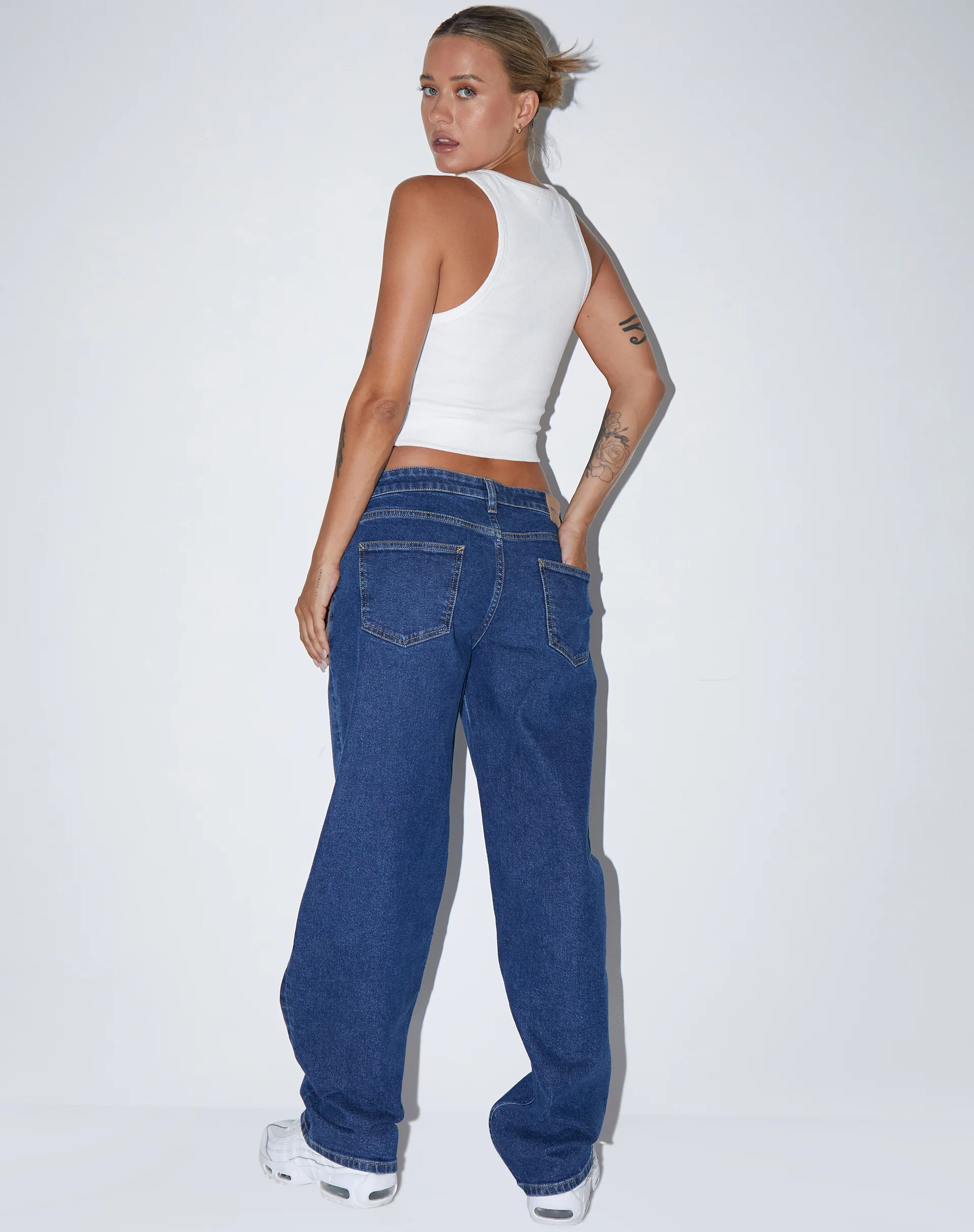 Rave Vest Top in Rib White - Image 5