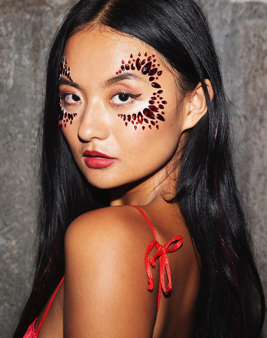 Red Diamond Face Jewel by Gypsy Shrine - Image 3