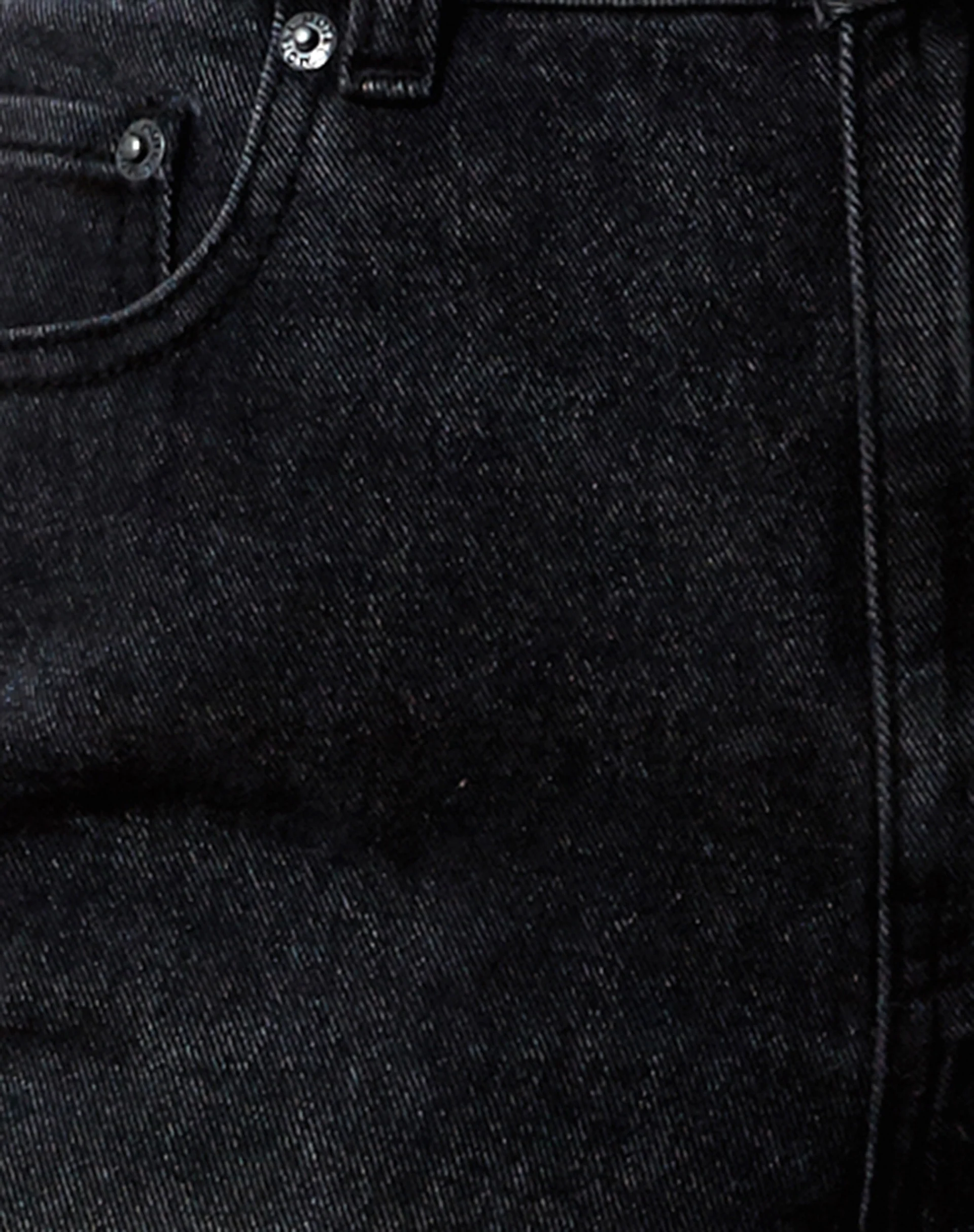 Relaxed Bootleg Jeans in Black Grunge - Image 6