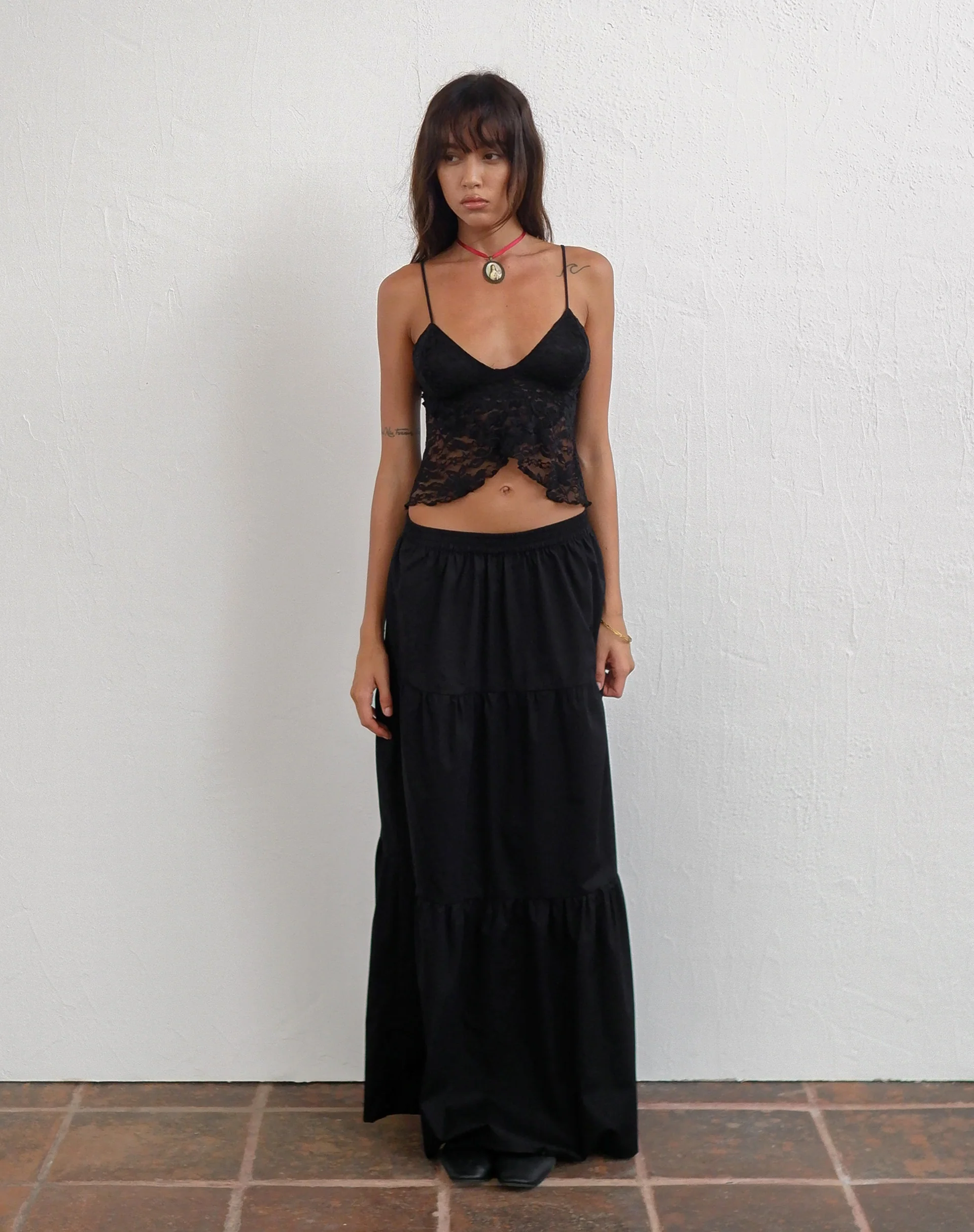 Remax Maxi Skirt in Black - Image 2
