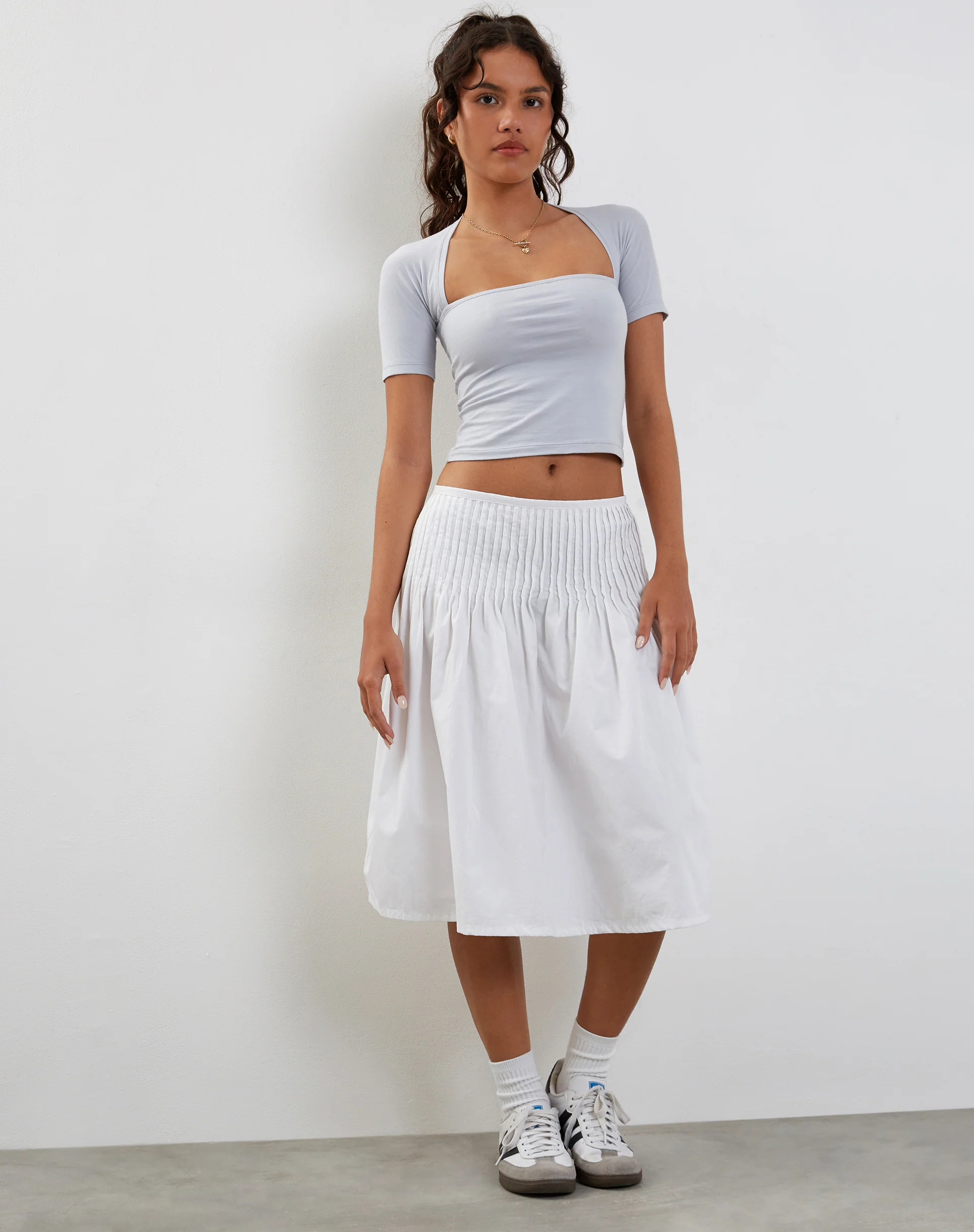 Requa Crop Top in Grey Dawn - Image 2