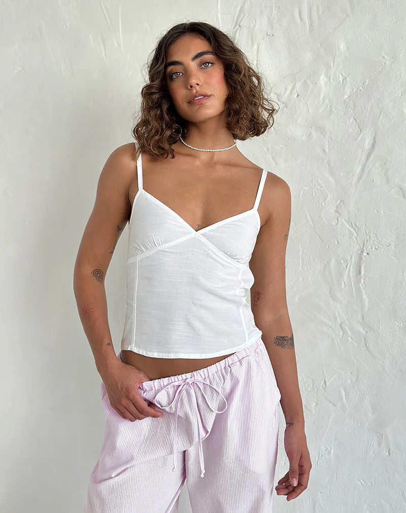 Rey Cami Top in Ivory - Image 2
