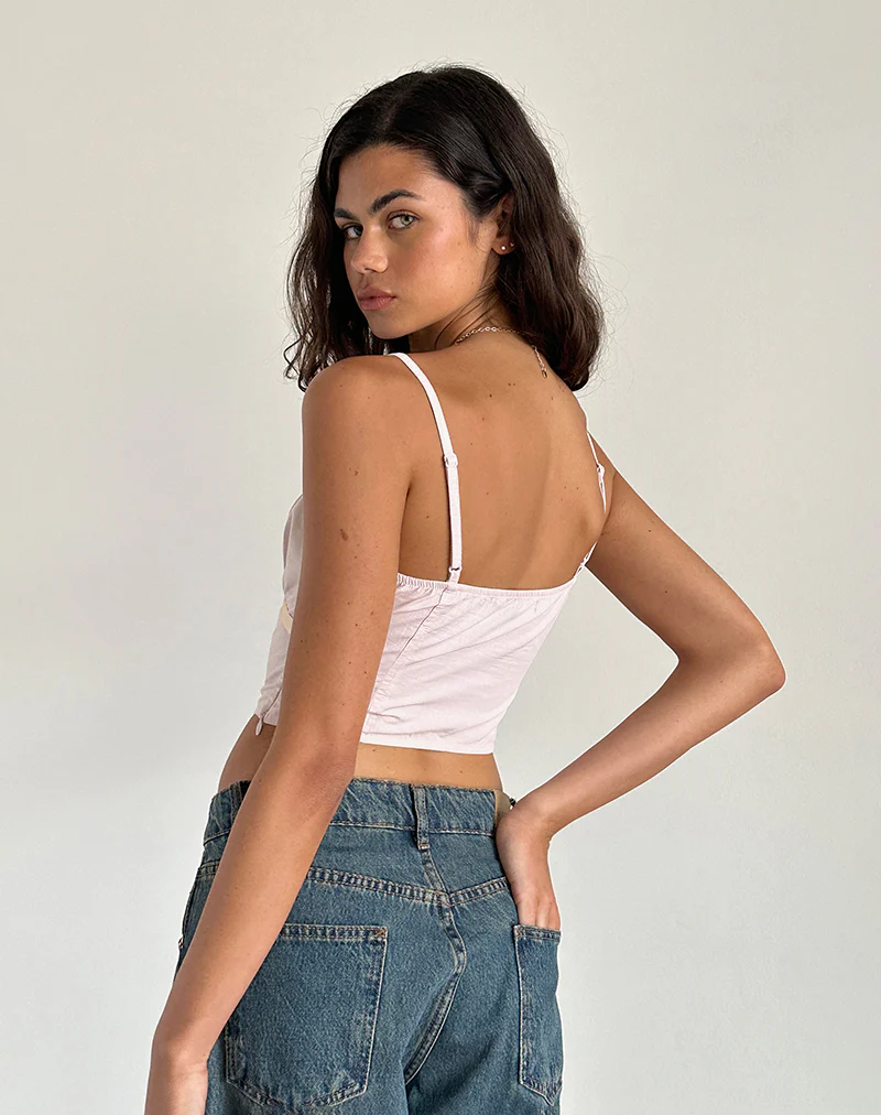 Riana Cami Top in Light Pink - Image 5