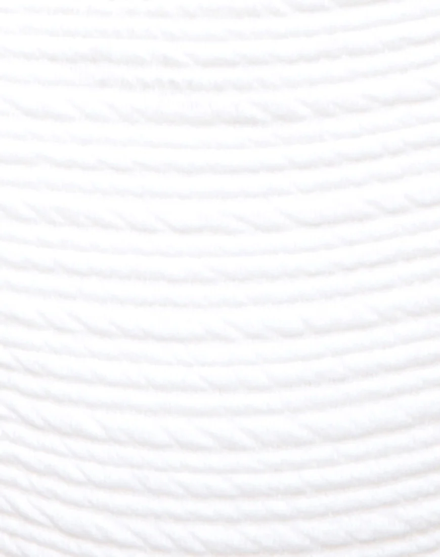 Ribel Top Bikini Multi Rib Textured Ivory - Image 5