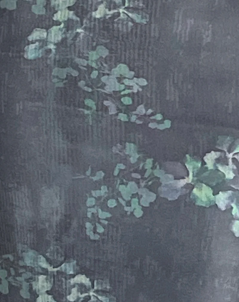 Ribka Midi Dress in Faded Botanical Green - Image 6
