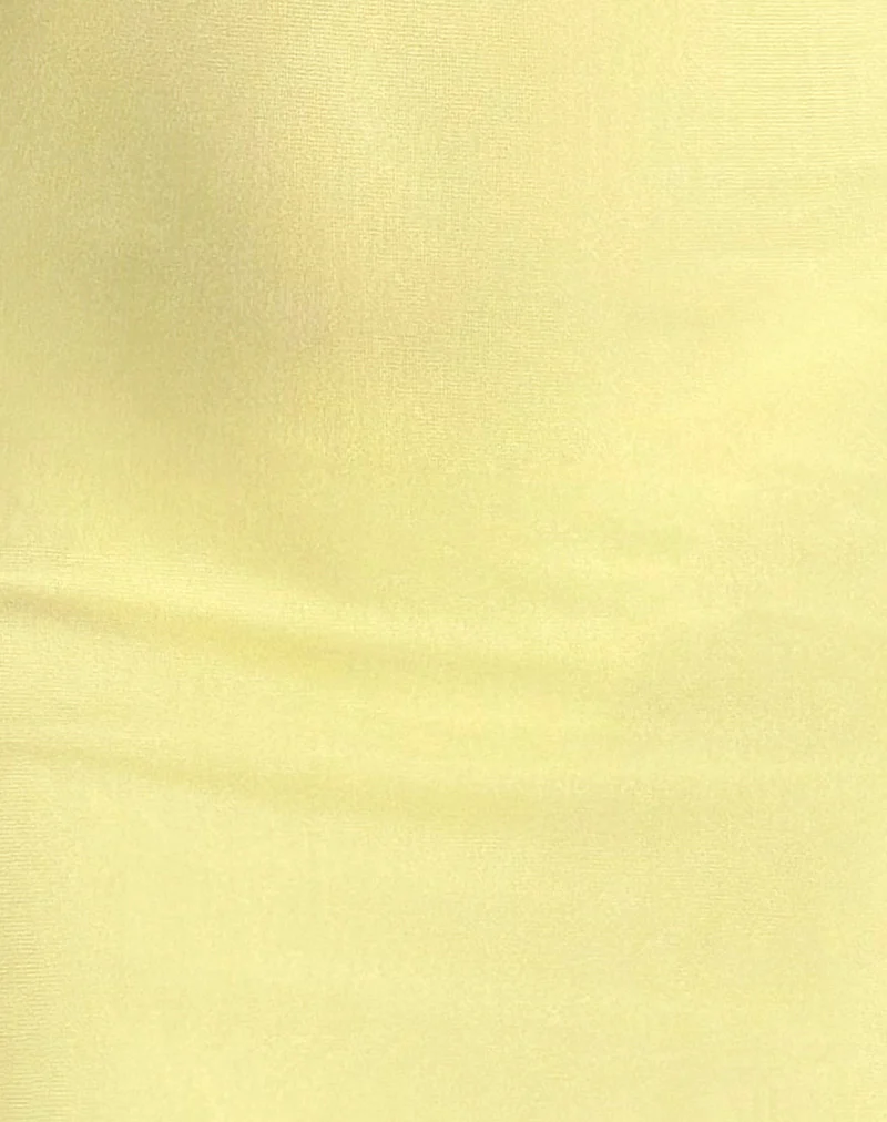 Ribka Midi Dress in Mesh Lemon - Image 4