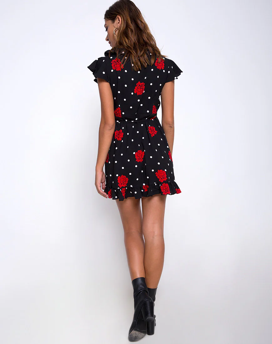 Rica Skater Dress in Cuban Rose - Image 4