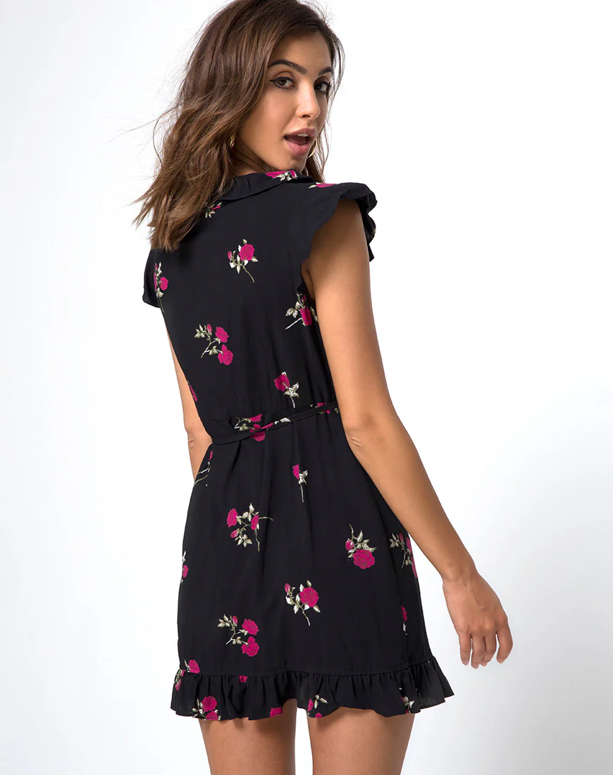 Rica Skater Dress in Grunge Rose - Image 2