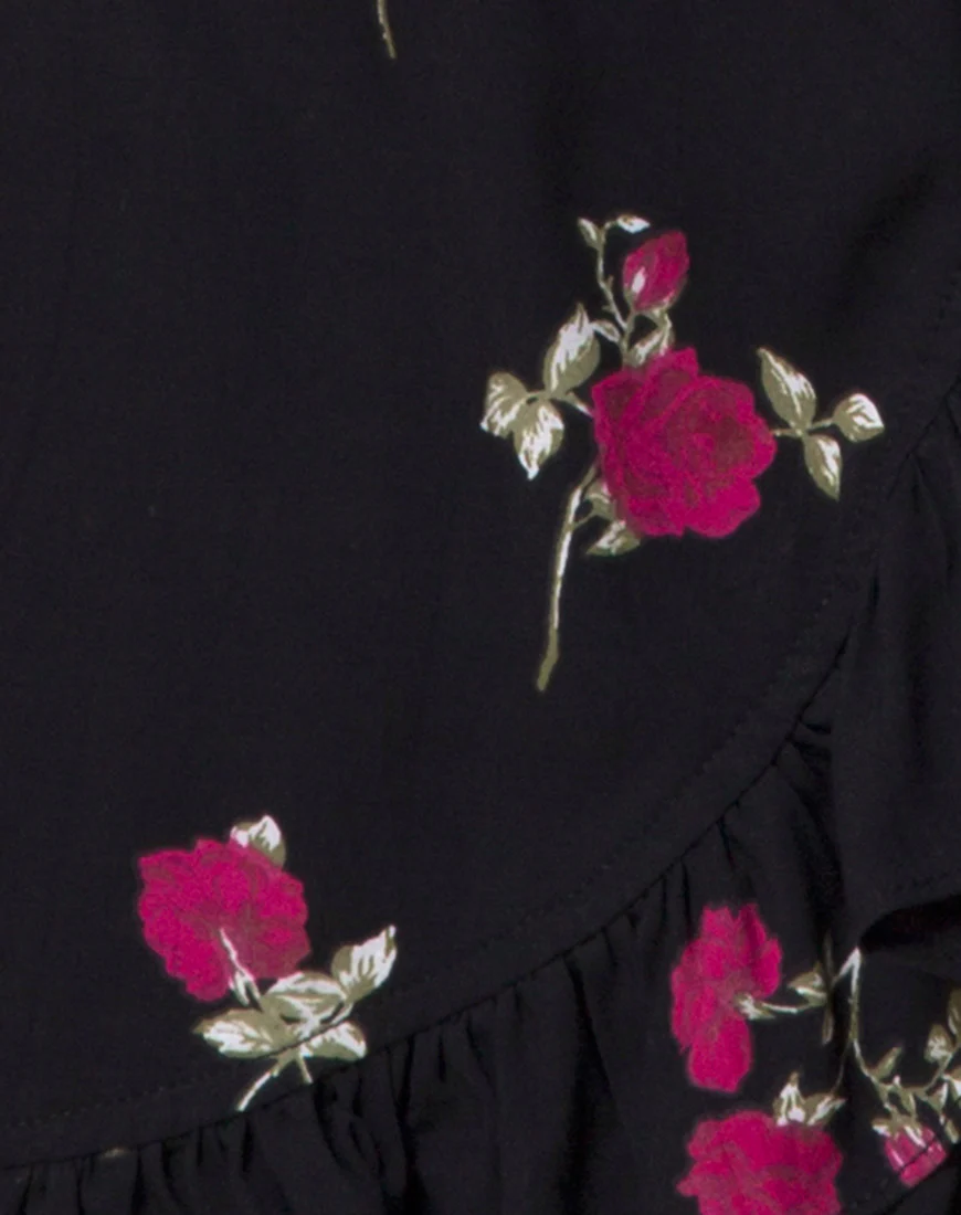 Rica Skater Dress in Grunge Rose - Image 5