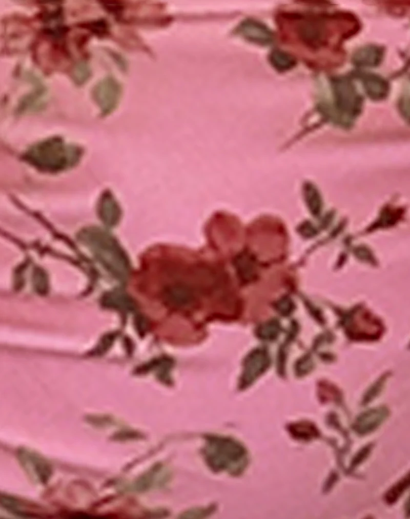 Ricoa Bikini Top in Pink Floral Bloom - Image 5