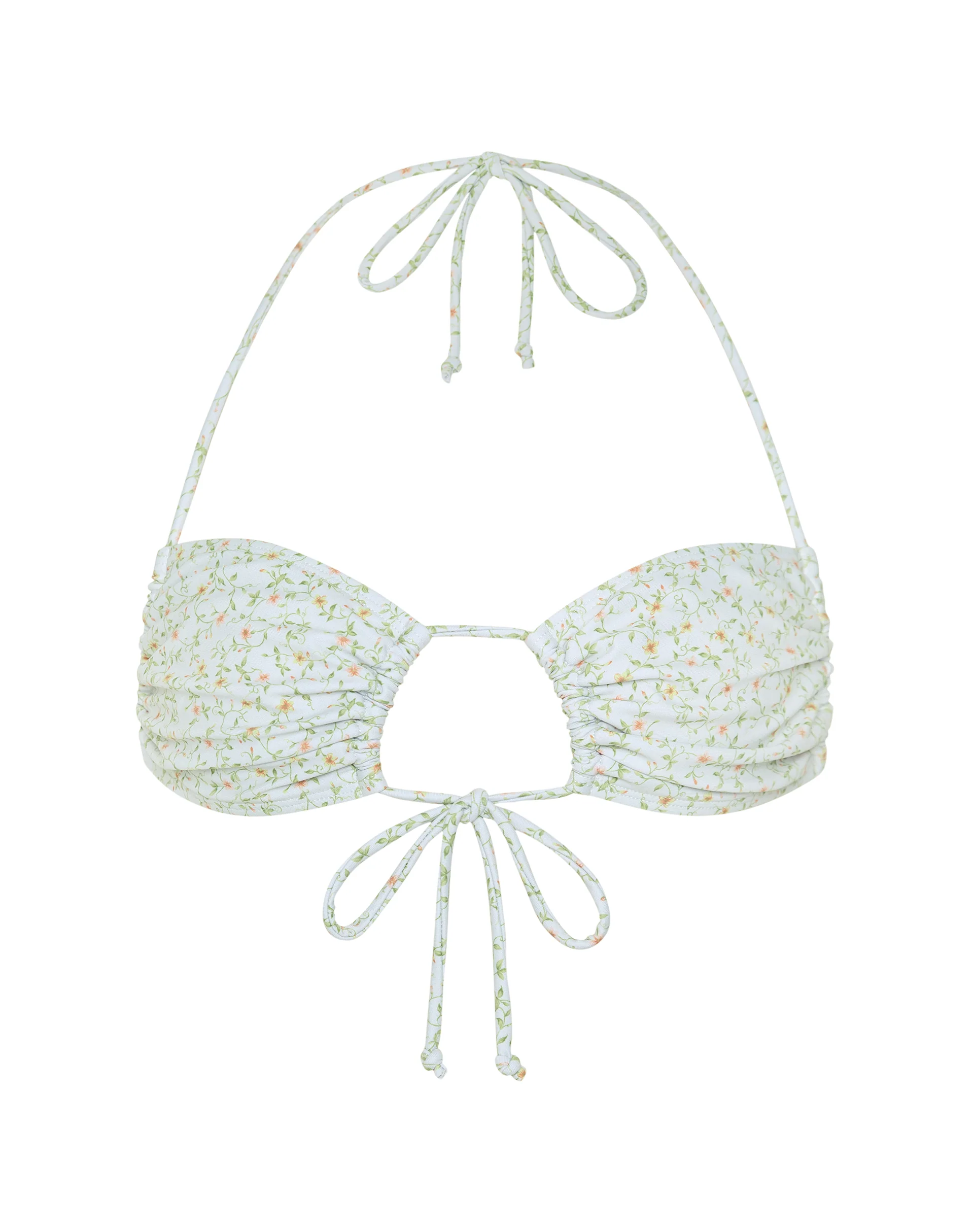 Ricoa Bikini Top in Pretty Petal Ivory - Image 5