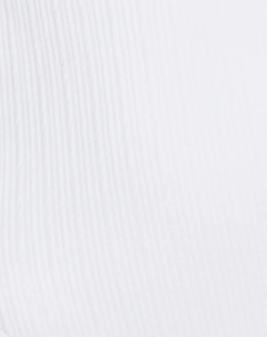 Rikako Bandeau Swimsuit in Ivory - Image 5