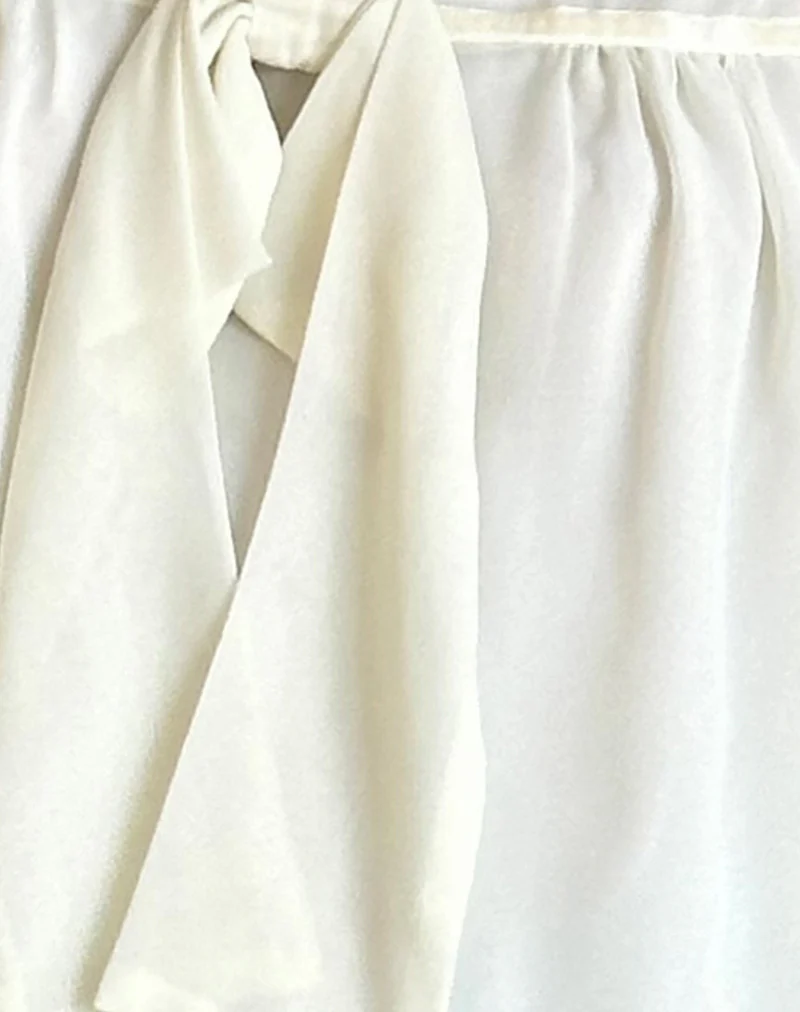 Rike Longline Top in Chiffon Ivory - Image 6