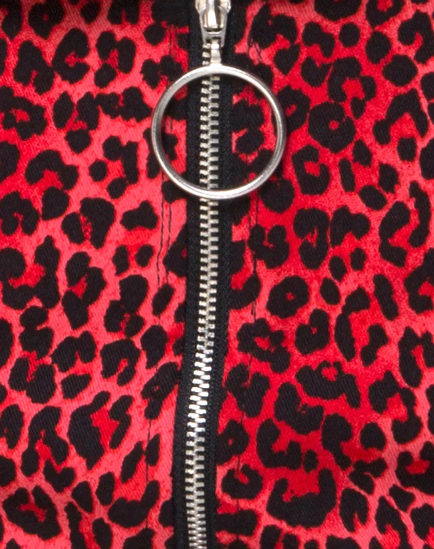 Ring Mini Skirt in Coloured Animal - Image 5
