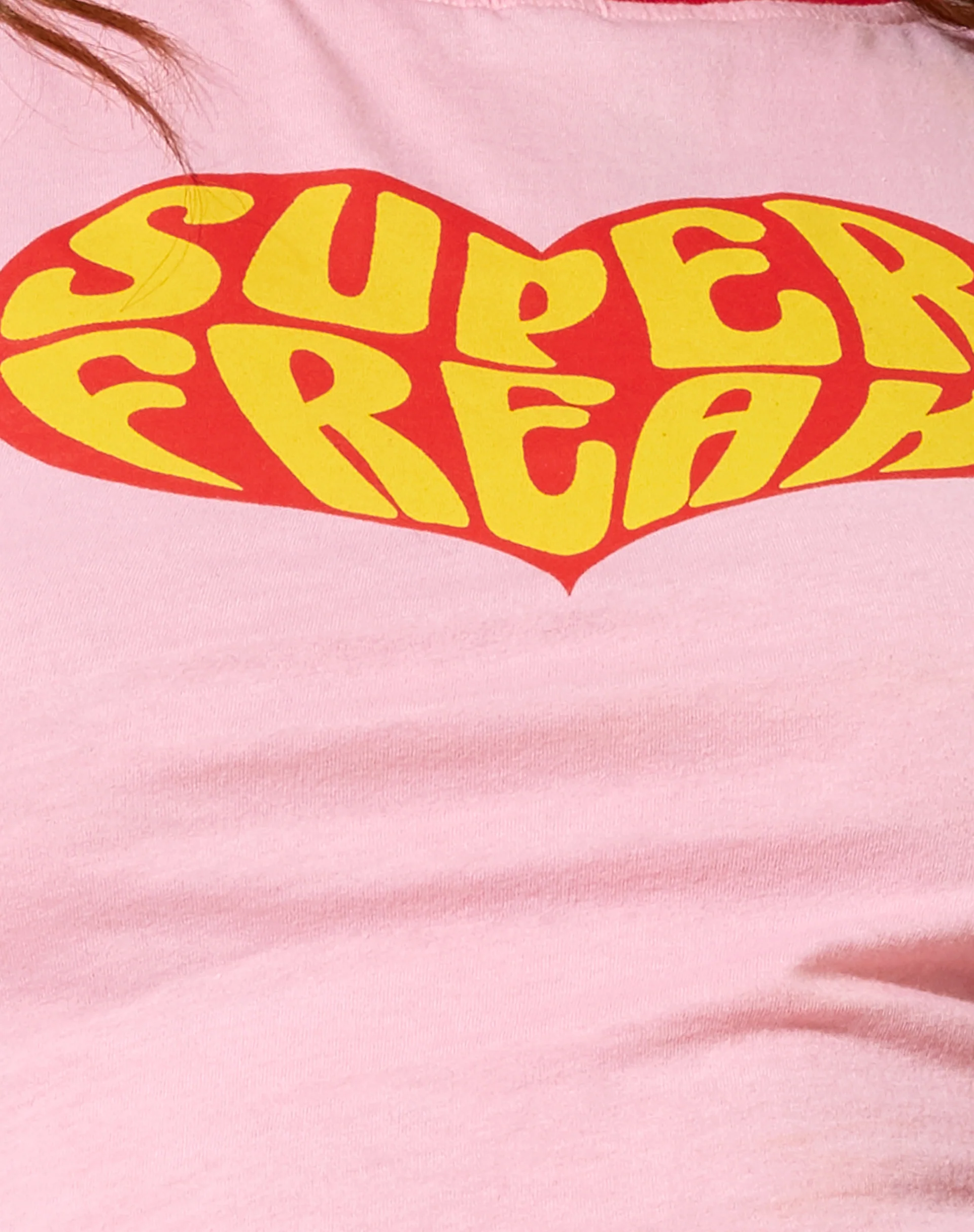 Ringer Tee in Peony Bind Racing Red Super Freak - Image 7