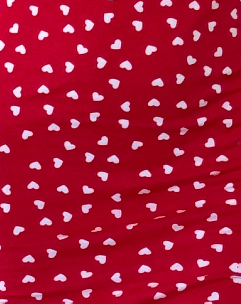 Riniki Bodycon Mini Dress in Heart Red - Image 5