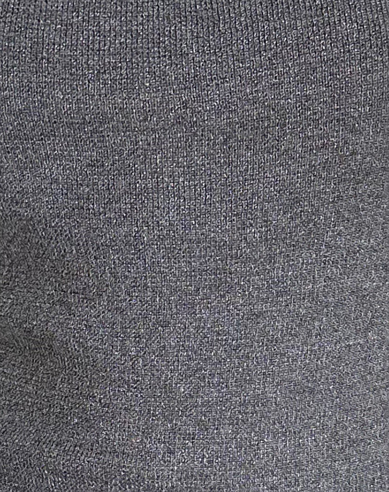 Riona Vest Top in Dark Grey - Image 5