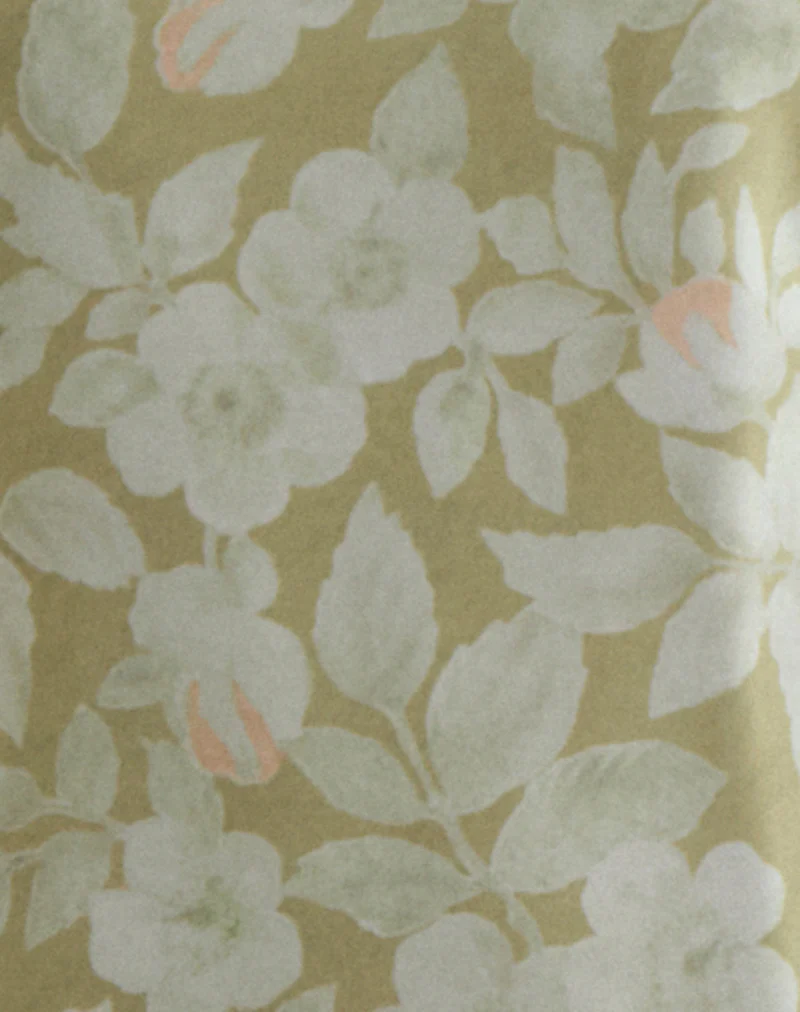 Risala Scoop Midi Dress in Pale Flower Green - Image 5