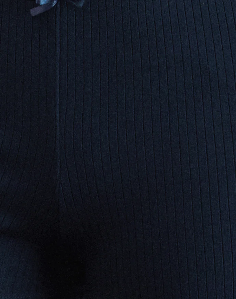 Ritulia Ribbed Micro Short in Navy - Image 6