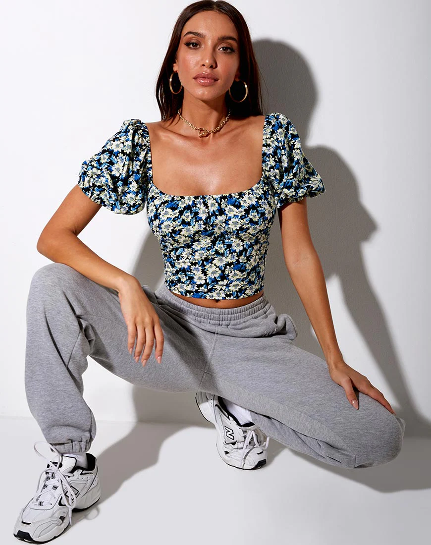 Rocha Top in Aster Blue - Image 3