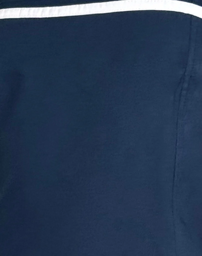 Rodha Cami Mini Dress in Poplin Navy - Image 6