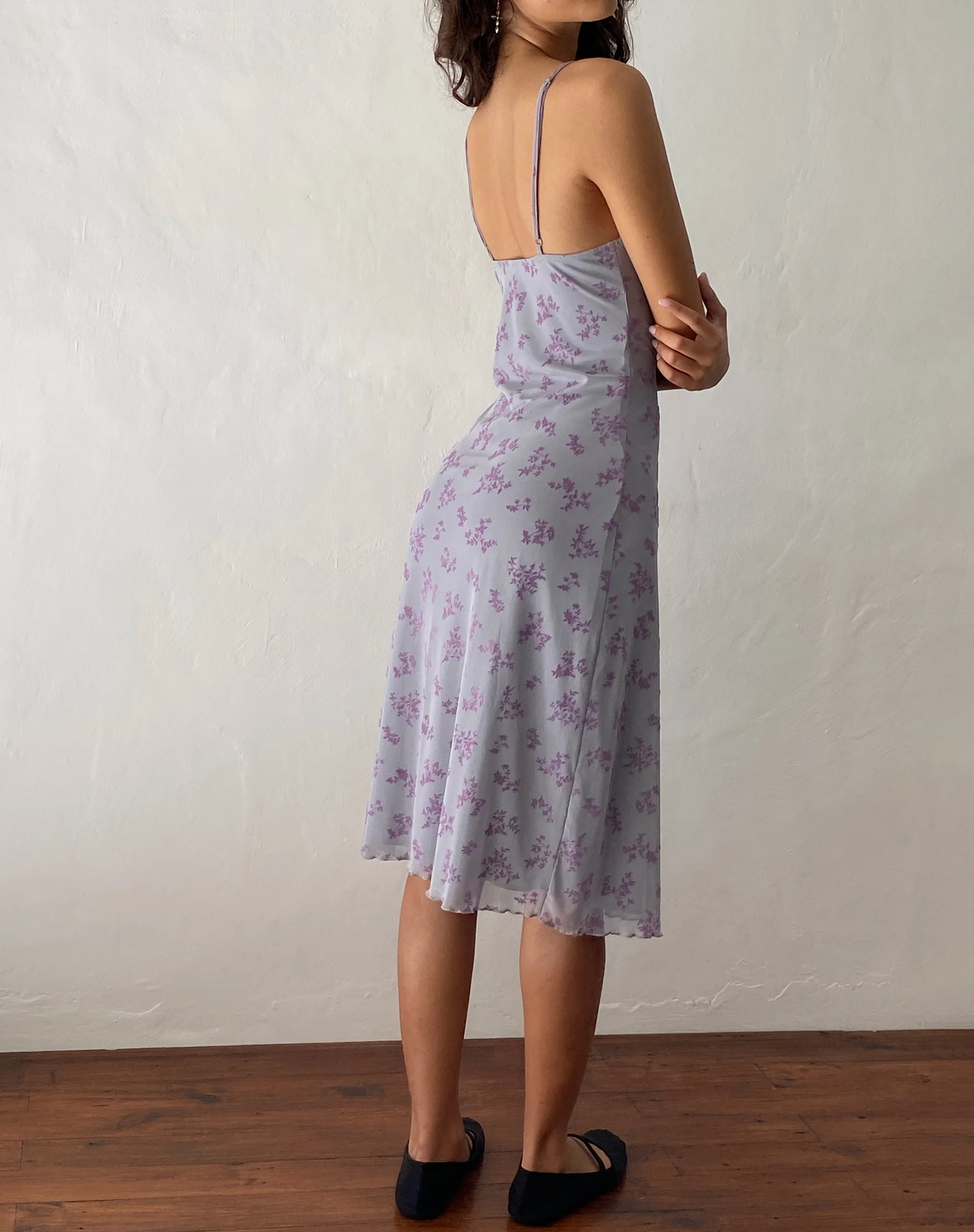 Rohaya Midi Dress in Purple Botanist Flock - Image 5