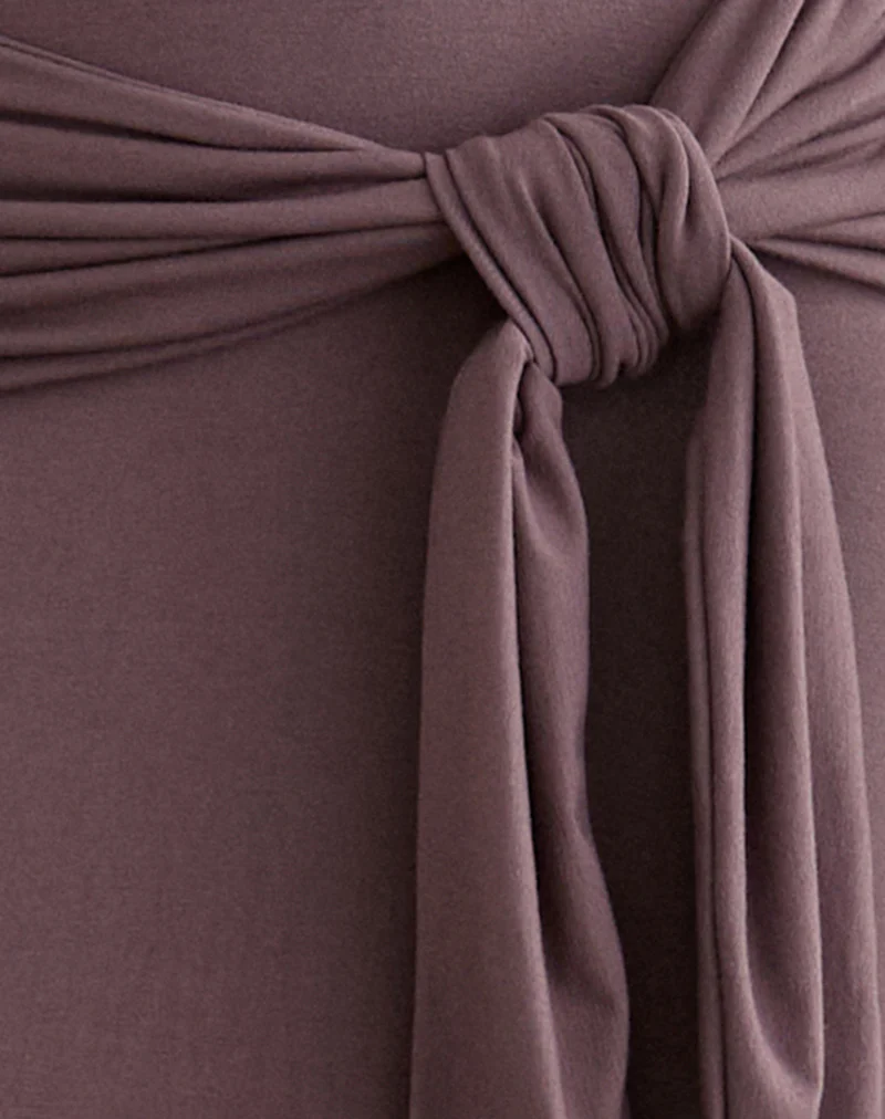 Rohesia Maxi Dress in Deep Taupe - Image 5