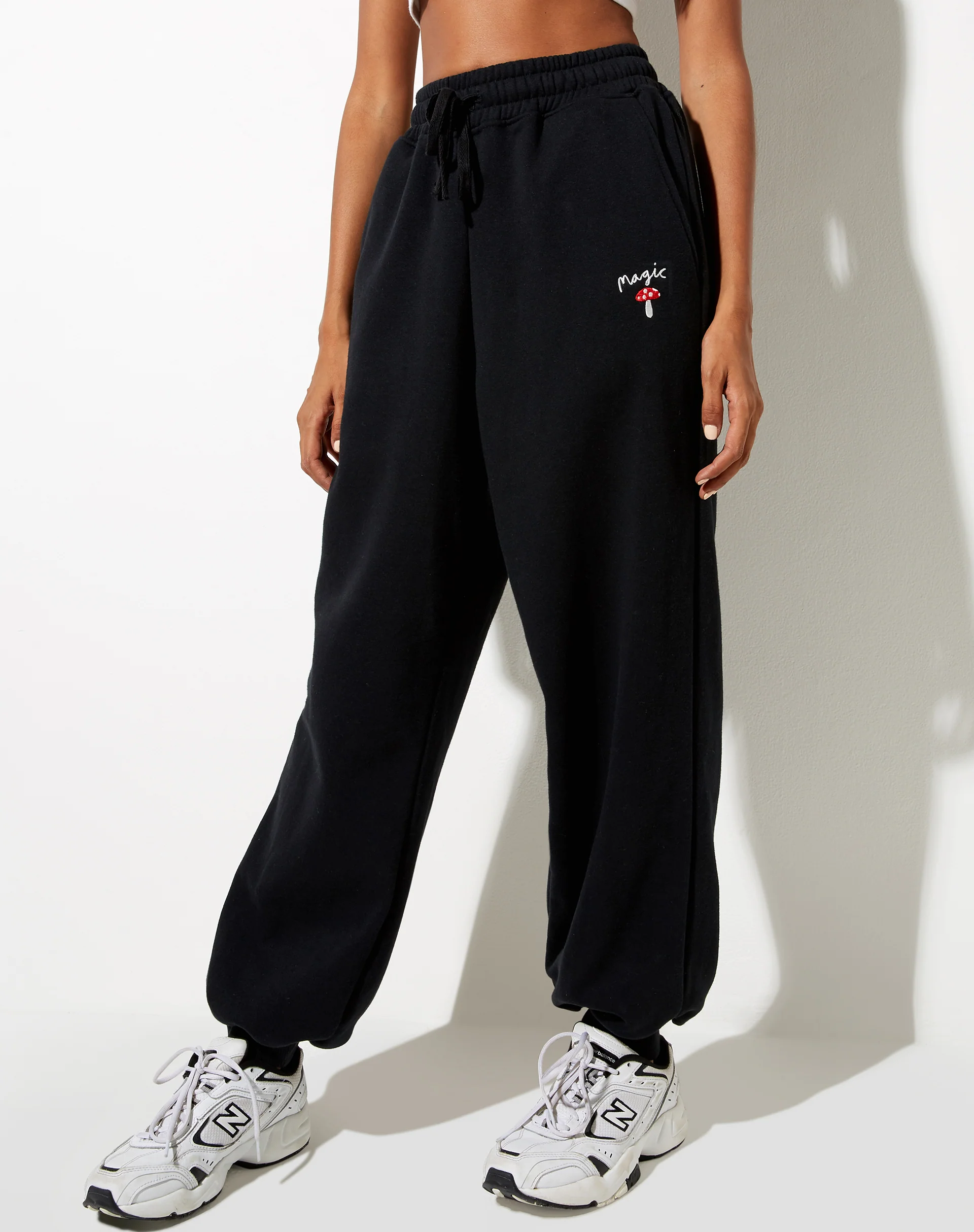 Roider Jogger in Black Mushroom Red Embro - Image 3