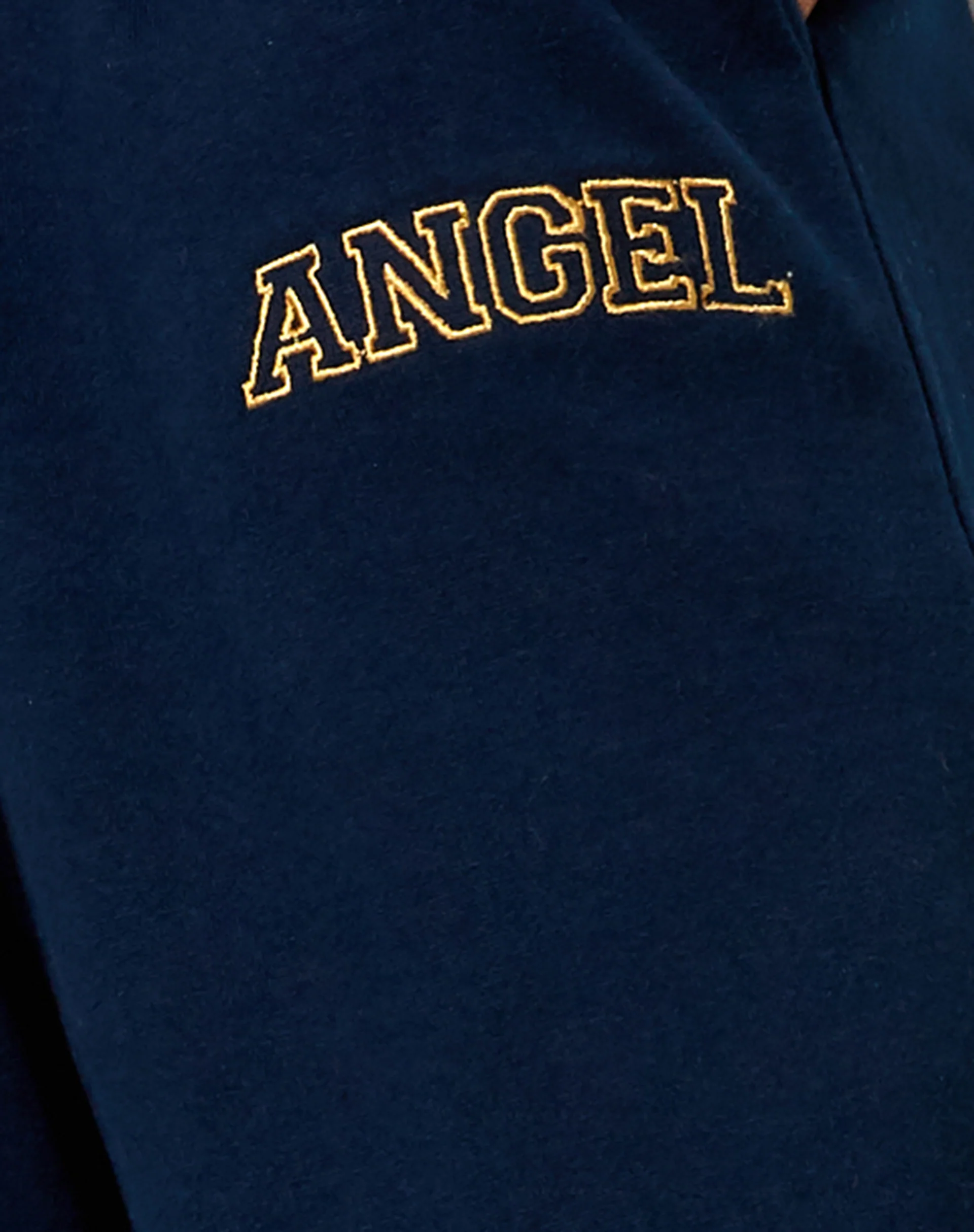 Roider Jogger in Navy 'Angel' Embro in Yellow - Image 5