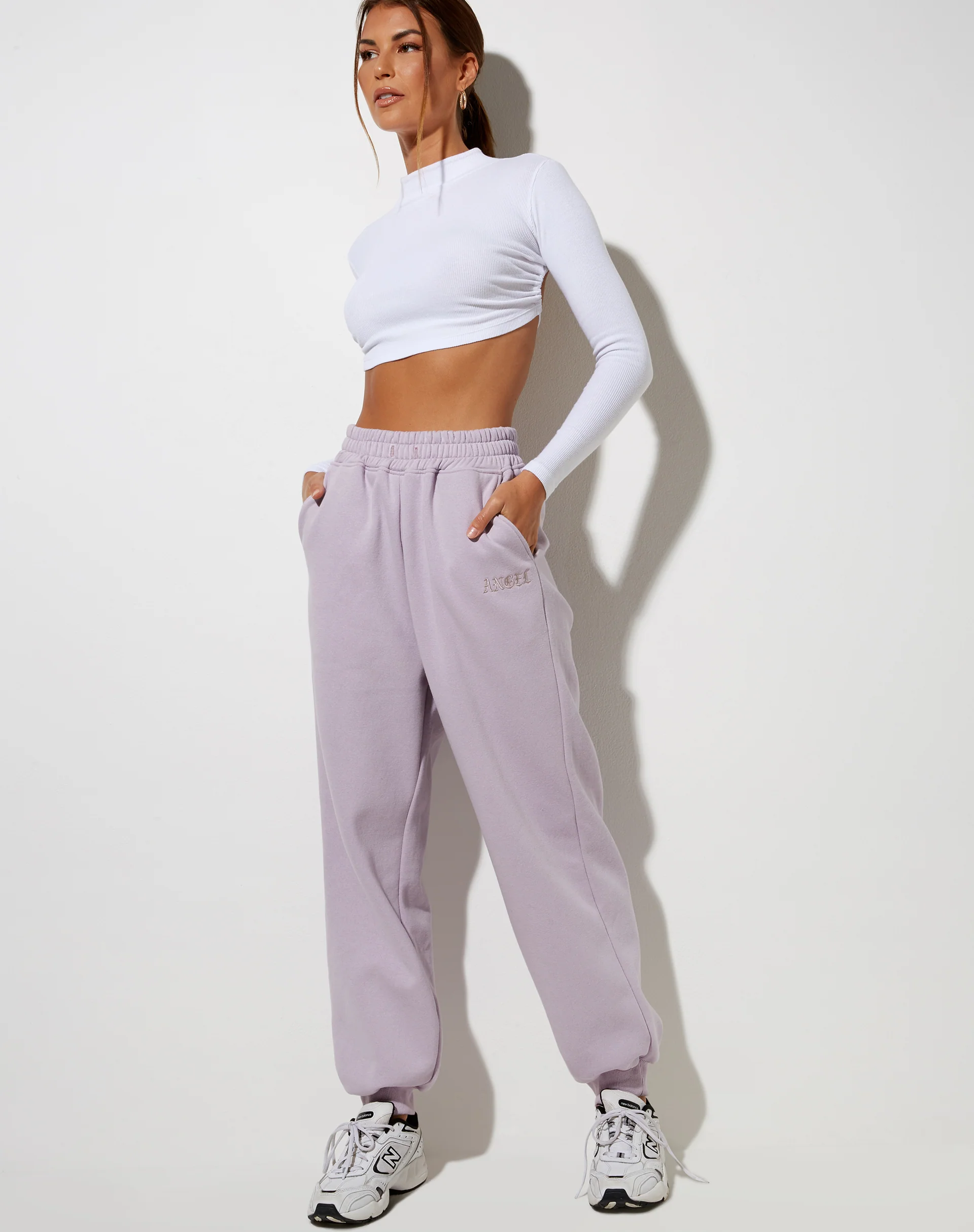 Roider Jogger in Violet 'Angel' Embro - Image 2