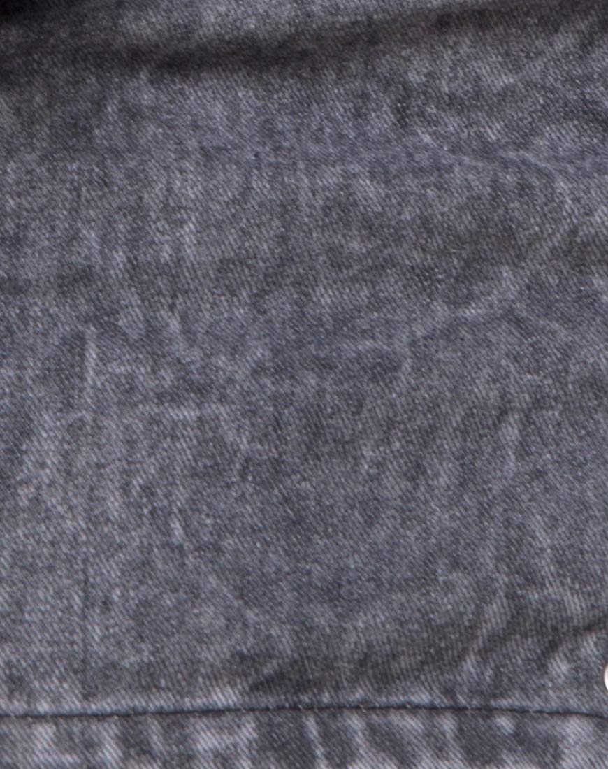 Roji Mini Skirt in Black Wash - Image 5
