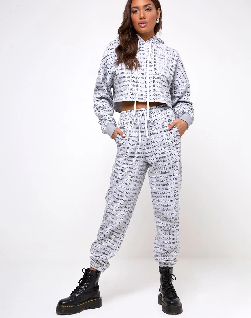 Roky Hoody in Modern Day Romantics Grey - Image 4