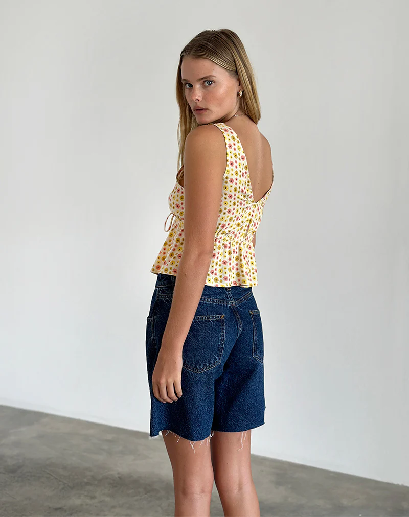 Rolia Cami Top in Daisy Chain Cream - Image 3