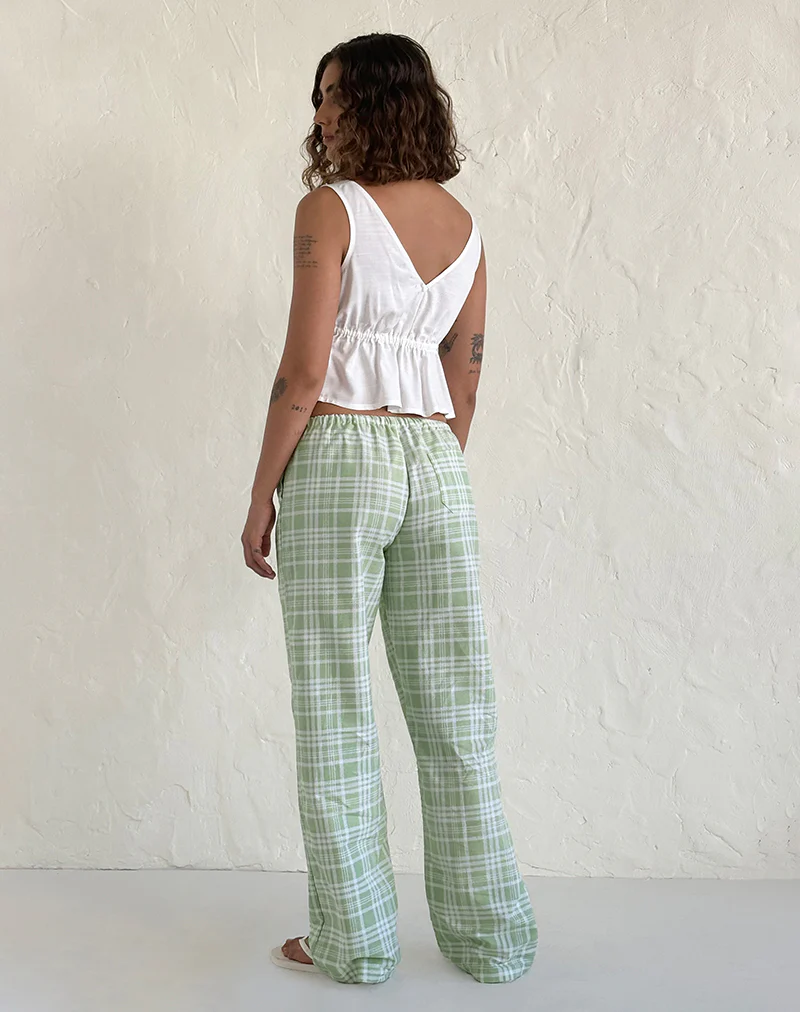 Rolia Tie Front Top in Off White - Image 4