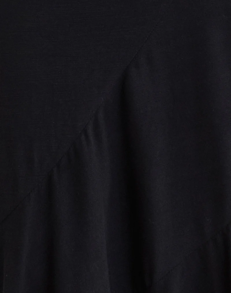 Rombe Maxi Skirt in Black - Image 6