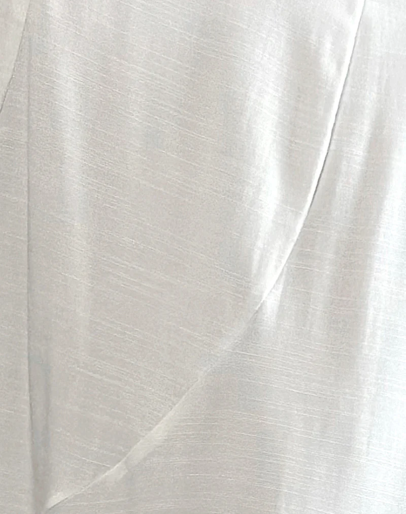 Rombe Seamed Fairy Maxi Skirt in Ivory - Image 7
