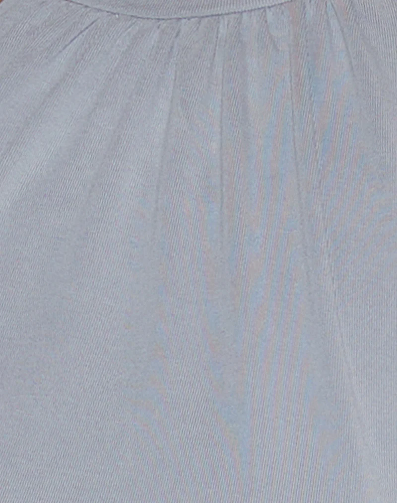 Romesa Halterneck Top in Cupro Lilac Grey - Image 6