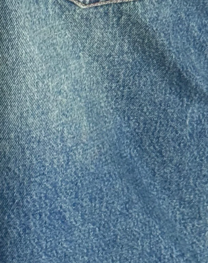 Roomy Extra Wide Low Rise Jeans in Bright Blue - Image 6