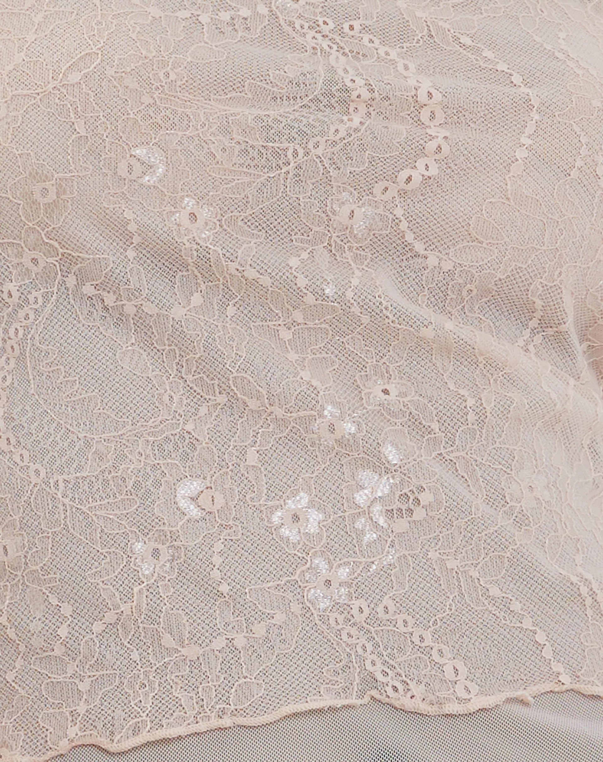 Rory Long Sleeve Lace Top in Pink - Image 5