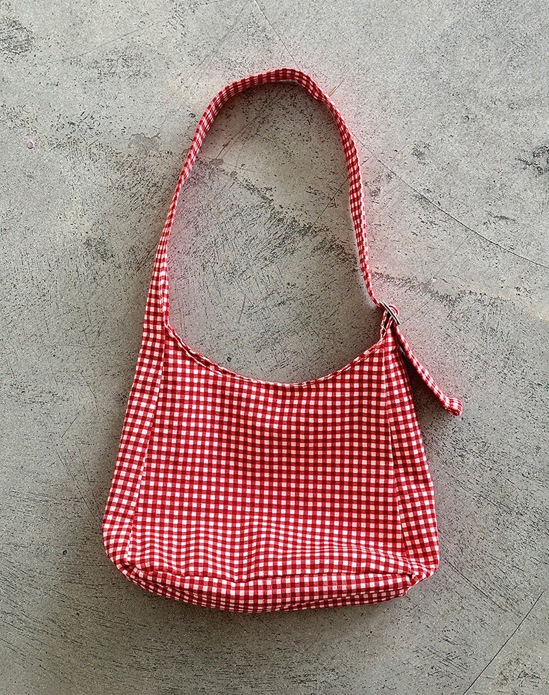 Roscoe Bag in Red Gingham - Image 2
