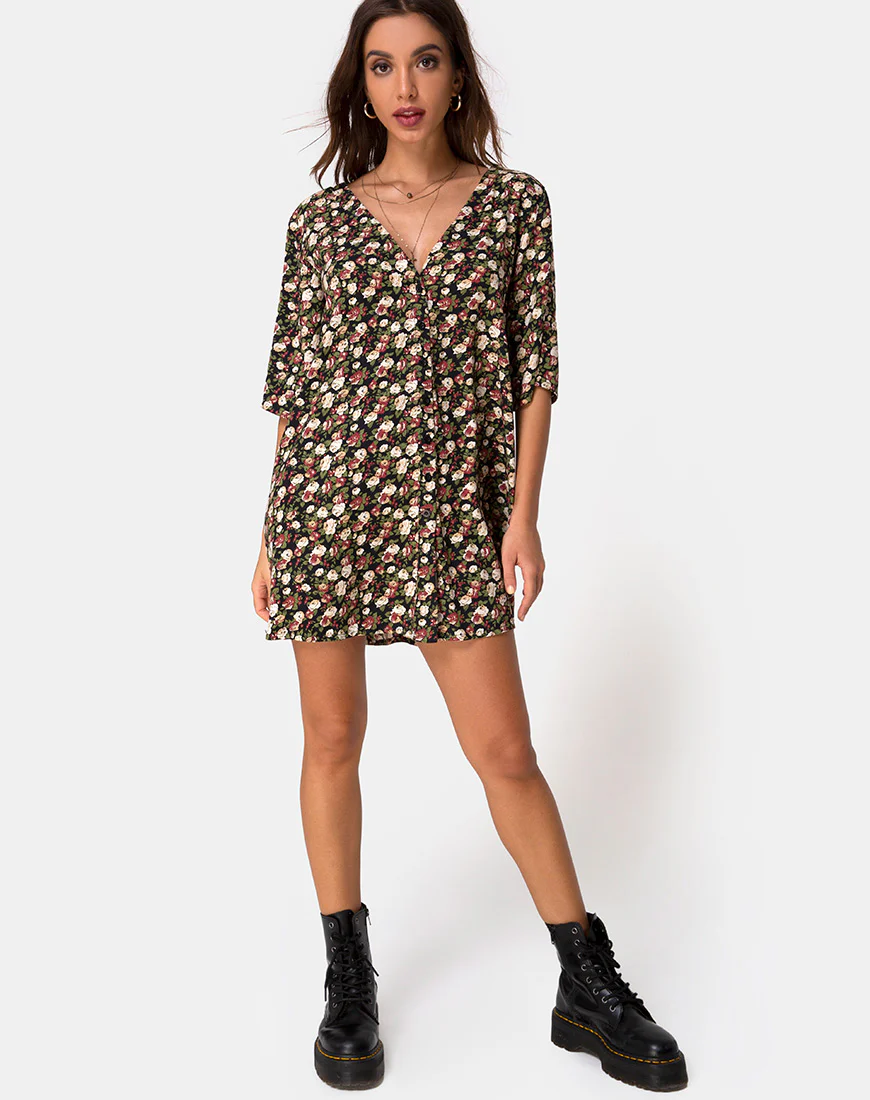 Rosella Swing Dress in Courtney Floral - Image 3